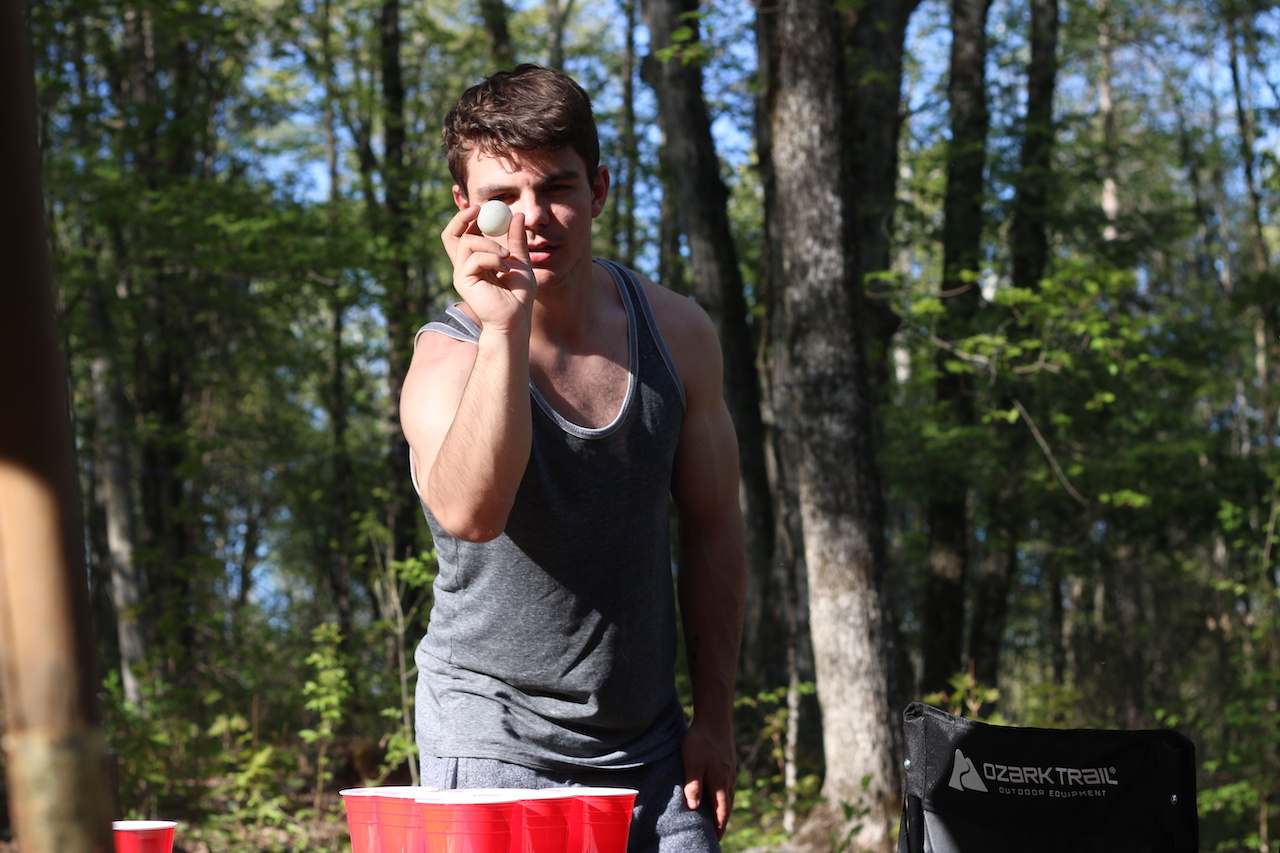 A game of bucket ball