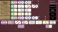 Screenshot of the Mexican Train Dominoes iOS App