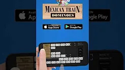 Screenshot of the Mexican Train Dominoes iOS App